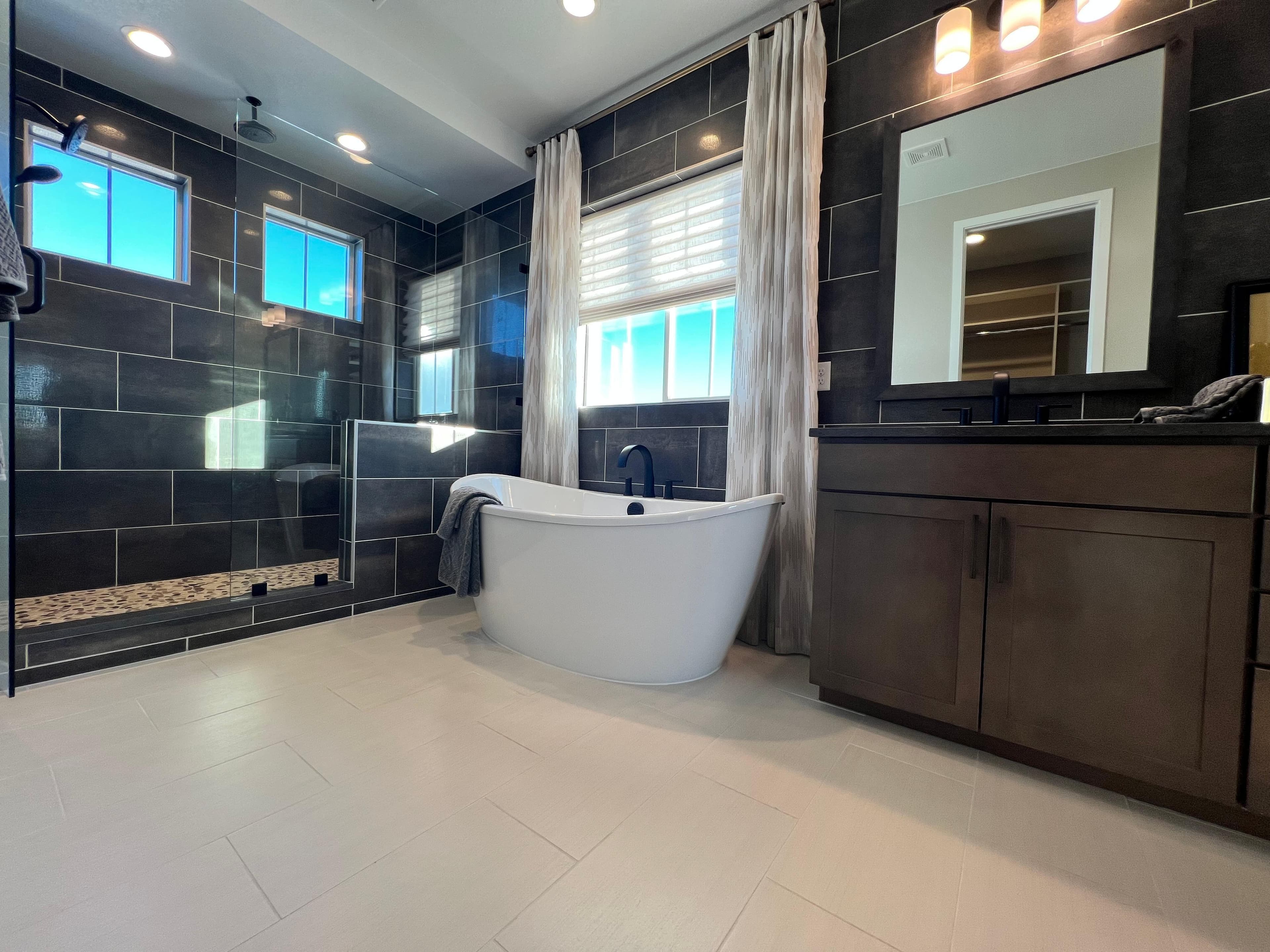 Master bathroom tub/shower remodel — bathroom project by BDT Construction in Aurora Hills - CO